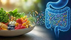Mit der Nahrung aufgenommene Mikroorganismen können dazu beitragen, die Vielfalt im Darm zu erhalten. (Bild: OpenAI/ChatGPT / KI-generiert)