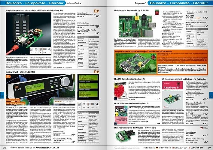 ELV-Katalog 2015: Neuigkeiten, Projekte, Produkte - eine kleine Katalogauswahl (Bild: ELV)