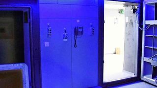 Im Rechenzentrum in Traben-Trarbach, dem Schauplatz schwerwiegender Verbrechen (Polizei)