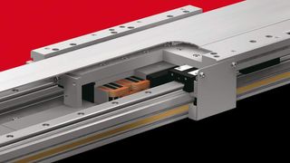 Linarachse GLM20 mit Linearmotor-Antrieb im Schnitt. Bild: THK (Archiv: Vogel Business Media)