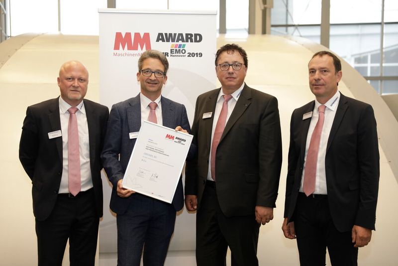 Shortlist-Teilnehmer in der Kategorie „Software, Fertigungs- und Prozessautomatisierung“: Gressel AG, für den mechatronisch greifenden Schraubstock R-C2.  (MICHAELHECK-FOTOGRAFIE.DE)