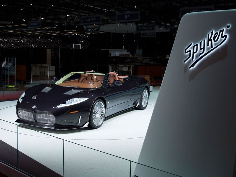 Nach der Präsentation des Spyker Preliator im Vorjahr zeigten die Niederländer auf dem Genfer Salon 2017 erstmals die Cabriolet-Version. (Spyker)