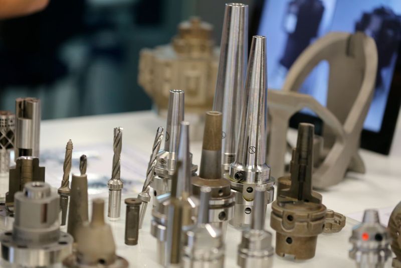 Blick auf die Spannsysteme die Mapal heute in additiver Fertigung realsiert.  (Matthias Böhm)