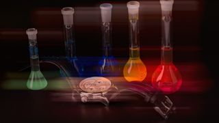 Parfois l'horlogerie fait appel à la chimie pour donner de l'éclat ou de meilleure visibilité aux aiguilles et cadrans des montres. (Image: Horlovia Chemicals)