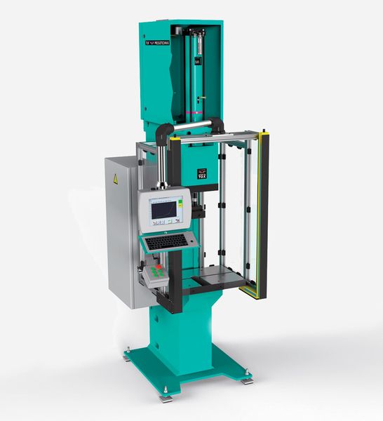 Bild 4: Ein komplettes Pressensystem mit dem Standardantriebszylinder Tox-Kraftpaket. (Bild: Tox Pressotechnik)