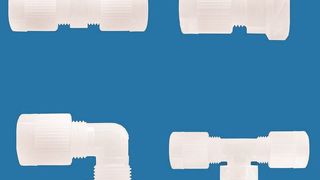 Hochwertige Schlauchverschraubungen aus PVDF und PA – chemisch beständig und in zahlreichen Ausführungen kurzfristig lieferbar (Bild: Reichelt Chemietechnik)