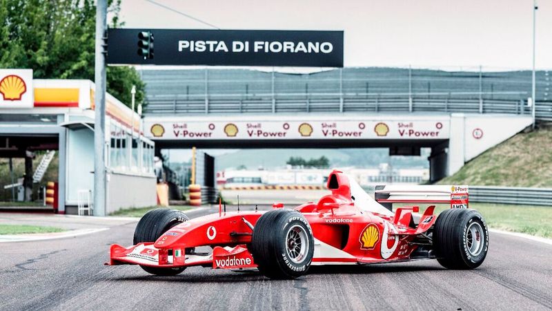 Platz 3: Das Ex-Auto von Michael Schumacher, der Rennwagen F2003-GA von 2003, brachte im vergangenen Jahr knapp 15 Millionen Dollar Auktionserlös. (Bild: RM Sotheby's)