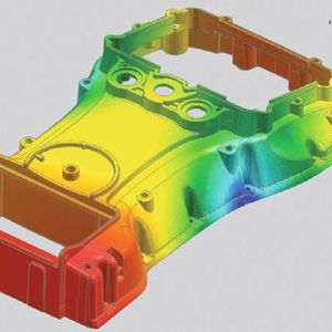 Darstellen des Druckbedarfes der zum Füllen der Kavität notwendig ist.