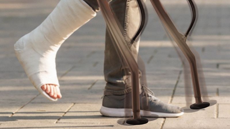 Die Krücke rekonstruiert den natürlichen, biomechanischen Bewegungsablauf des Menschen.(Bild:  Leon Kast)