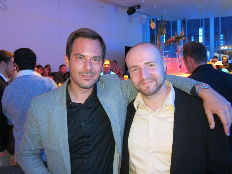 (v. l.) Dominic Schweitzer, PNY, mit Sven Stumpf, Also (Bild: IT-BUSINESS)