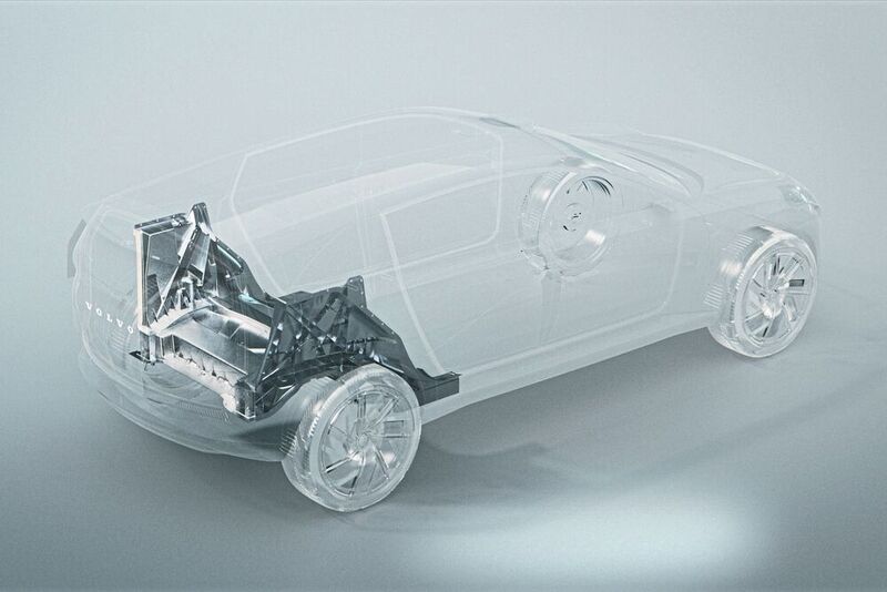 Volvo will mittels Mega-Casting komplexe Unterwagen-Strukturteile für Elektrofahrzeuge herstellen.