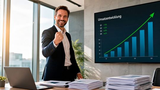Nun, ganz so toll ist die Situation noch nicht, wie hier bei diesem Manager aus der Industrie, aber es kann festgestellt werden, dass sich die Lage derzeit bessert. Nach verschiedenen Verbänden, ist dieser Ansicht nun auch der BDI, wenn auch vorsichtiger ...(Bild:  KI-generiert)