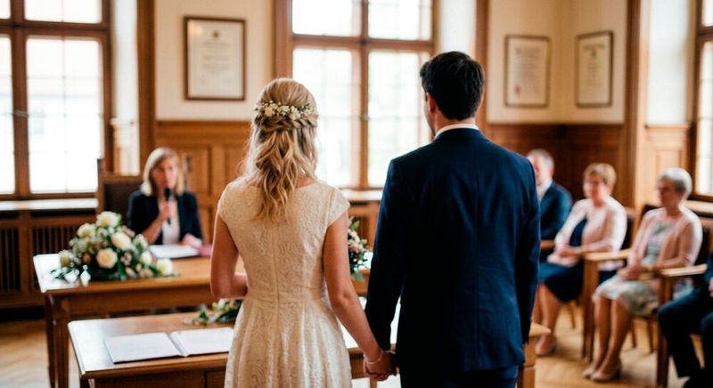 Eine Hochzeit gilt landläufig als einer der schönsten Tage des Lebens. Doch im Vorfeld müssen zahlreiche Dokumente organsiert und präsentiert werden. Im Saarland geht dies nun bequem online.(Bild:  Gemini / KI-generiert)