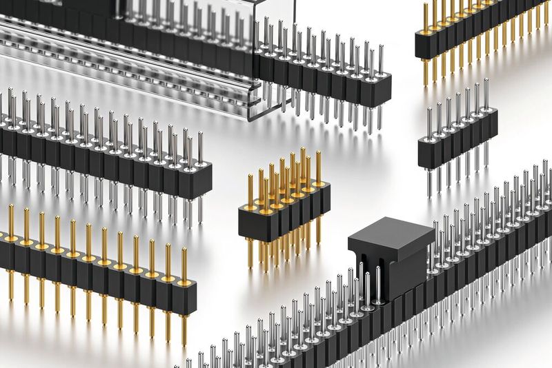 Wirkung der  Beschichtung auf Steckverbindungen:  Leiterplattensteckverbinder, Stiftleisten in vergoldeter Ausführung, Zinn als Alternative.(Bild:  Fischer Elektronik GmbH & Co. KG)