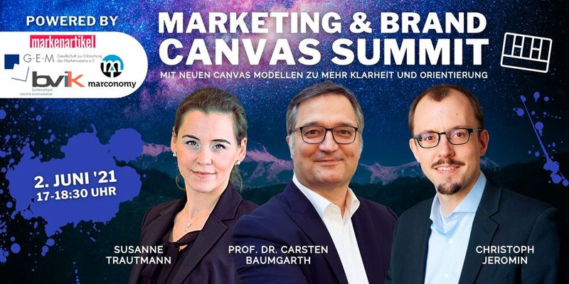 Nicht verpassen: Am 2. Juni findet der Marketing & Brand Canvas Summit statt.