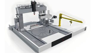 Riese in Down-under: Ein Großprojekt der australischen Regierung erfordert auch große Zerspanungsmaschinen. So wie hier, die von Starrag gelieferte Droop+Rein Gantry 110TT. (Starrag)