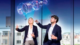 Wie der Einsatz von VR Ressourcen schont, zeigt das Beispiel eines international tätigen Maschinenbauunternehmens, das 25 % seiner Meetings in den virtuellen Raum verlegt hat.  (We Are)