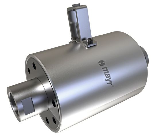 Diese Sicherheitskupplung von Mayr Antriebstechnik begrenzt im Stringer TT4000 i8 ECA die Axialkräfte.  (Bild:  Mayr Antriebstechnik)