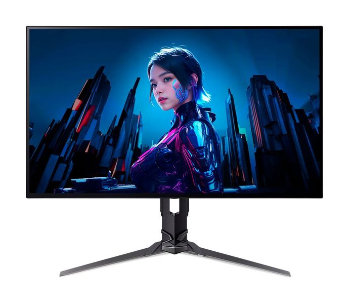 Ein passender Gaming-Monitor ist der neue Predator X27U F8 mit 540-Hz-WQHD-OLED-Panel. Bei HD-Auflösung schafft das 26,5-Zoll-Display sogar 720 Hz. (Bild: Acer)