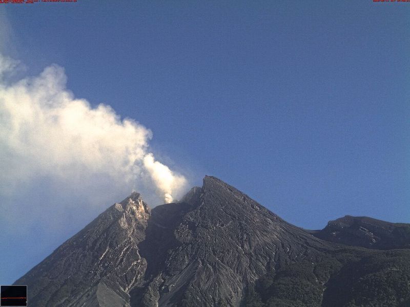 Phase 3: Am 11. Mai 2018 entlud sich der Druck im Inneren durch einen erneuten Ausbruch. (German Research Center for Geosciences und Universitäten Strasbourg, Uppsala, München (TUM), Leeds, Gadjah Mada)