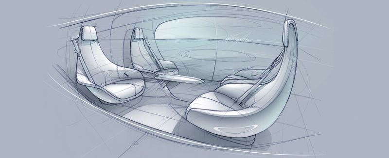 Mercedes-Benz F015 Luxury in Motion:Fließende Übergänge prägen loungeartigen Innenraum. Freiraum: Luxus-Lounge mit Komfort auf höchstem Niveau. (Mercedes-Benz)