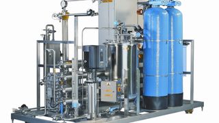 Die Anlage Orion von Elga-Berkefeld ist vollständig heißwasser-sanitisierbar und gewährleistet so mikrobiologische Sicherheit. Bild: Elga Berkefeld (Archiv: Vogel Business Media)