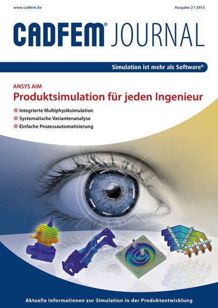 Ansys Aim bildet den Schwerpunkt der Herbstausgabe des Cadfem-Journals. Darin werden verschiedene Aspekte der neuen Software und ihre Bedeutung für die Produktentwicklung dargestellt. Das Heft kann kostenlos, unverbindlich und formlos beim Simulations- und Ansys-Spezialisten Cadfem angefordert werden: marketing@cadfem.de (Bild: Cadfem)