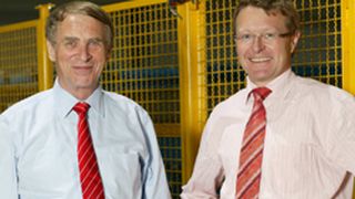 Der scheidende Geschäftsführer Dr. Alfred Zyball (links) und sein Nachfolger Dr. Andreas Ostrowicki.  (Bild: BGS, Wiehl)