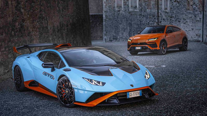 Aktuell bietet die Modellpalette von Lamborghini zwei Welten, die unterschiedlicher kaum sein könnten. (Lamborghini)