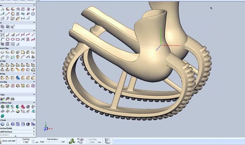 Die Helfer scannten Derbys Vorderbeine mit einem 3D-Scanner und erstellten am Computer eine passende Prothese. (Bild: 3D Systems)