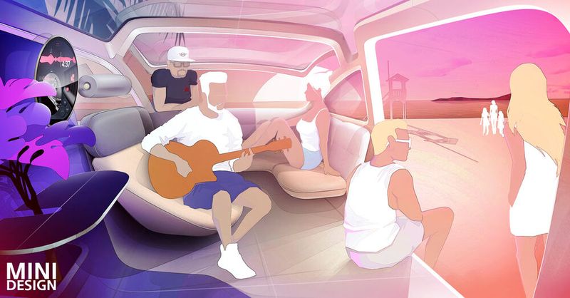 Nach Ansicht von Mini könnte der Urbanaut ein Ort der Begegnung sein. (Bild: Mini)