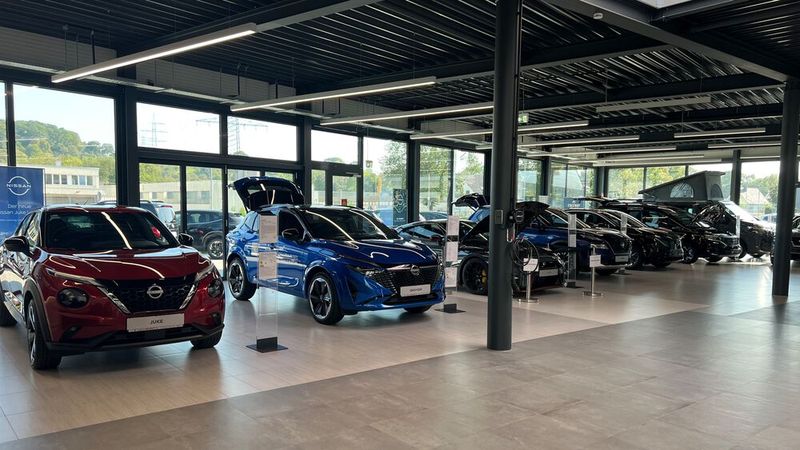 Nissan-Neuwagen präsentiert das Autohaus auf gut 275 Quadratmetern. (Bild: Nissan)