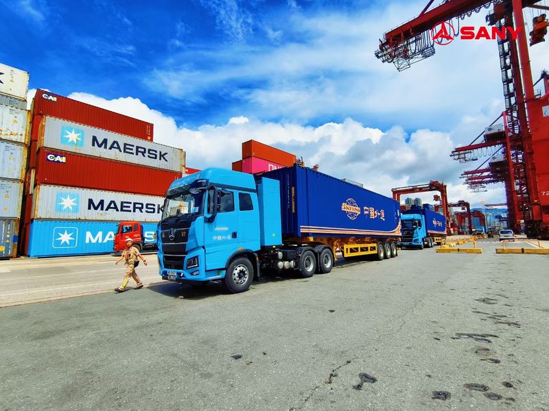 Chinese truck manufacturers like Sany want to sell their heavy trucks in Europe as well.(Source:  Sany)