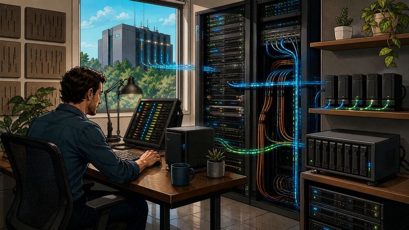 FreeFileSync ermöglicht wiederkehrende Datensicherungen auf externe Ziele.(Bild:  KI-generiert)