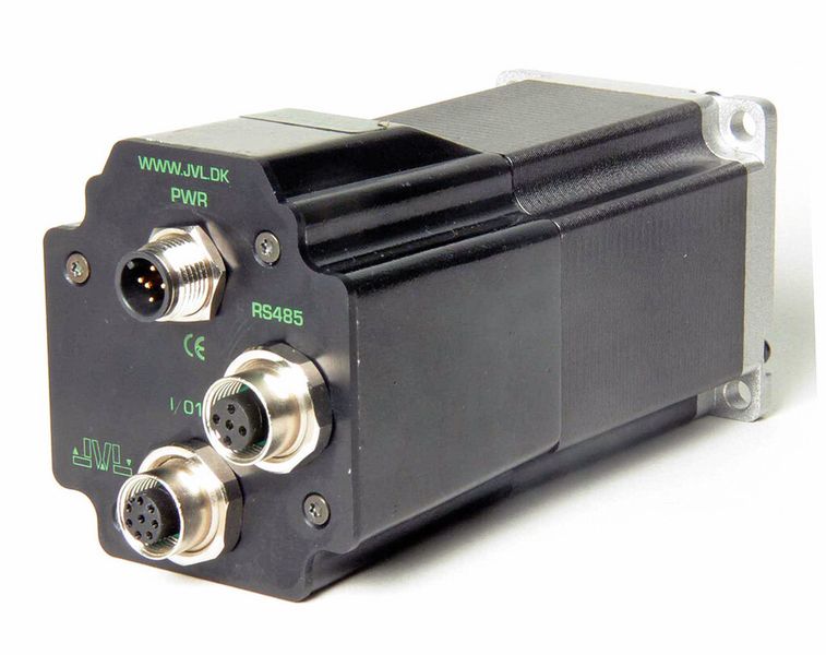QuickStep-Schrittmotoren mit integrierter Ansteuerelektronik im Schnitt. (Bild: JVL)