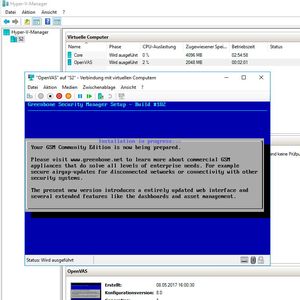 OpenVAS steht auch als virtuelle Appliance zur Verfügung. Diese lässt sich in alle gängigen Virtualisierungsplattform schnell und einbinden. Dazu stellen die Entwickler die Community Edition zur Verfügung. Die Einbindung erfolgt über eine ISO-Datei sowie eine OVA-Datei, die auf der Webseite der Entwickler zur Verfügung gestellt wird.(Bild:  Th. Joos)