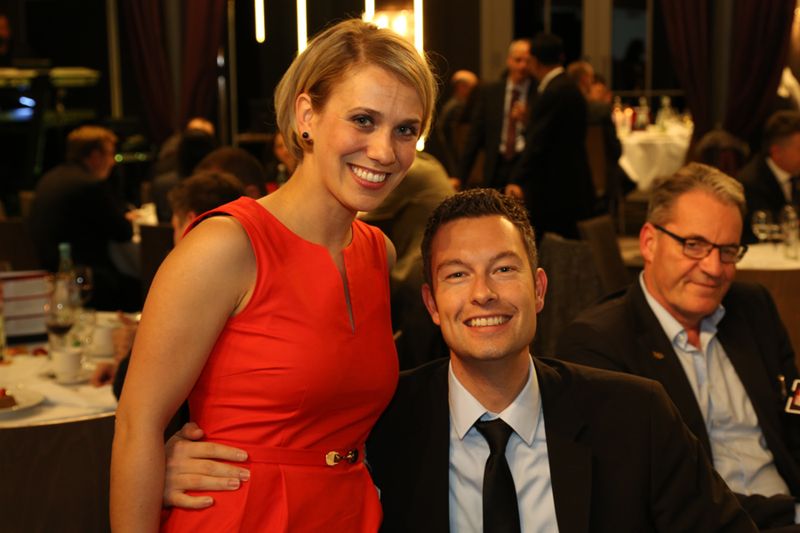 Andrea Berting und Steffen Michael, Microsoft. Im Hintergrund Martin Ziegler, UFP (IT-BUSINESS)