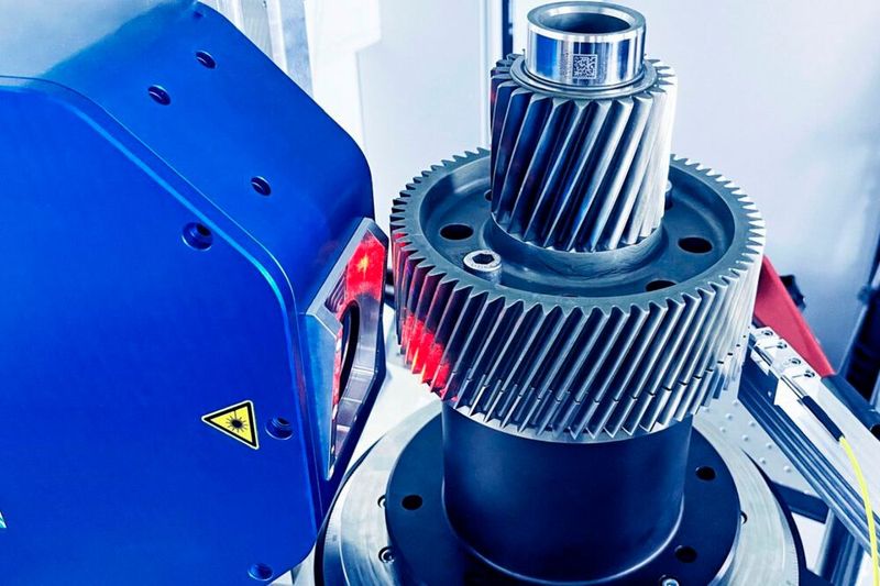 Als Musterapplikation für das neue Verfahren wurde die Verzahnungsmessung ausgewählt, die aufgrund hoher Neigungswinkel und geringer Bauteiltoleranzen für interferometrische Messungen extrem herausfordernd ist.(Bild:  Fraunhofer IPM)