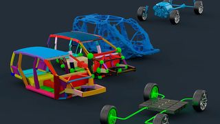 Altair zeigt auf dem Leichtbaugipfel in Würzburg, wie sich Anforderungen der Elektromobilität an Leichtbau bereits in der Entwicklung berücksichtigen lassen. (Altair)