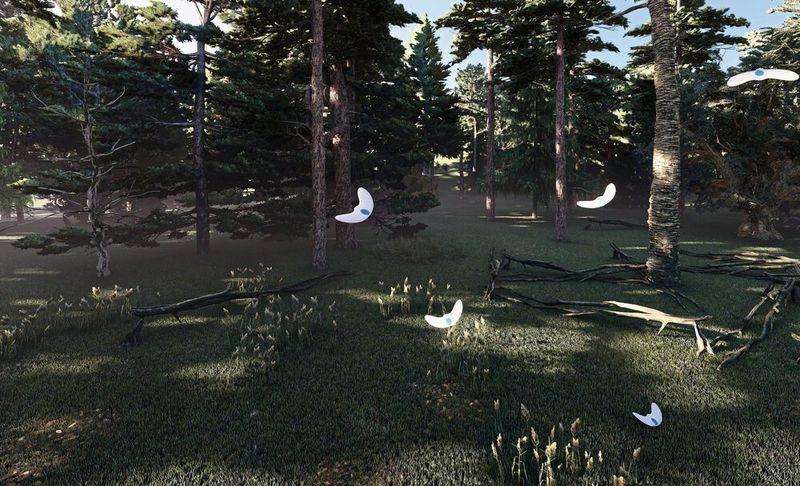 Die Gleiter sind so optimiert, dass sie bei einem Abwurf aus zehn Meter Höhe bis zu 60 Meter weit gleiten. (Bild: Empa)