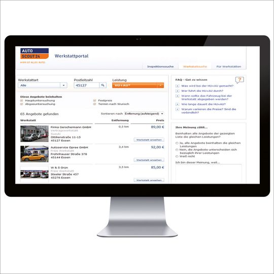Das Werkstattportal von Autoscout 24 gab es seit 2011.(Bild:  Autoscout 24)