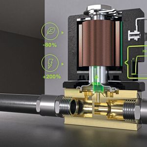 Energiesparend, langlebig und leise, die Ventile mit Doppelspule und Kick and Drop Elektronik.  (Bild: Bürkert Fluid Control Systems)