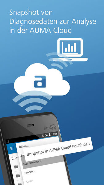 Durch die Anbindung an die Auma-Cloud schafft die App eine Grundlage für ein effizientes Asset Management von Stellantrieben und kann so zu einer höheren Anlagenverfügbarkeit beitragen. (Auma)