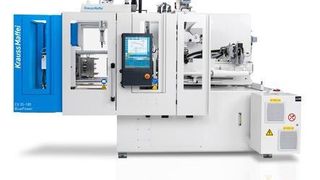 Mitte Juni startete die Roadshow der neuen CX-Spritzgießmaschinenbaureihe von KraussMaffei. Erste Stationen der CX 35 – 180 waren ein Open House bei Plastics Bavaria in Rumänien sowie Partnerunternehmen in Italien. Auch bei Stäubli war die "Kleine" zu Gast. (Bild: Krauss-Maffei)