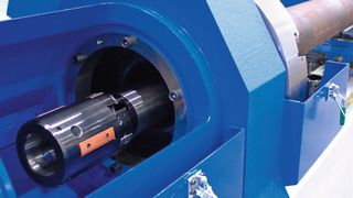 Bild 1: Die Tiefbohrmaschine B630, hier in der 10-m-Version, eignet sich auch für das Zieh-Aufbohren. (Bild: Unisig)