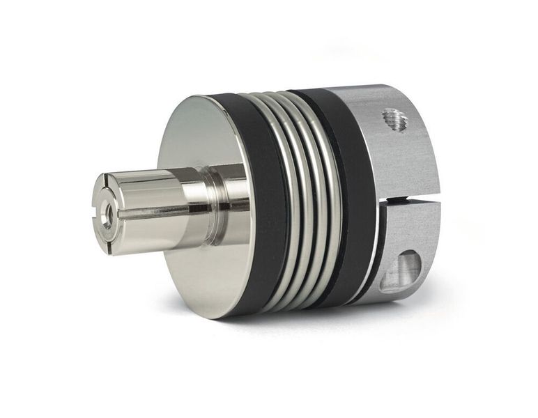 Torsionssteif arbeitet die Metallbalgkupplung mit Spreiznabe BK7 für eine Drehmomentübertragung von 15 bis 300 Nm. (R+W)