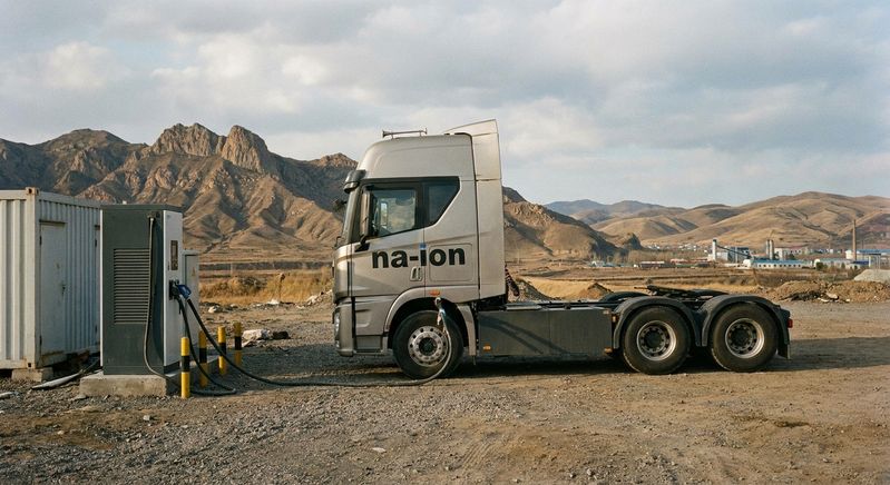 In China, several companies are working on sodium-ion batteries for heavy trucks.(Image:)