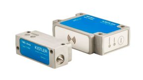 Das telemetrische Messsystem (TMS) von Kistler arbeitet mit dem mobilen Ladungsverstärkermodul 5190A. Es kann direkt auf dem Sensor auf der sich bewegenden Maschinenkomponente montiert werden. Auch das stationäre Basismodul 5290A gehört dazu. Es wird allerdings am Maschinenrahmen angebracht. (Bild: Kistler)