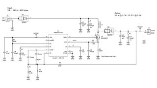 Bild 3: Schaltbild des Pre-Boosters  (Bild: Texas Instruments)