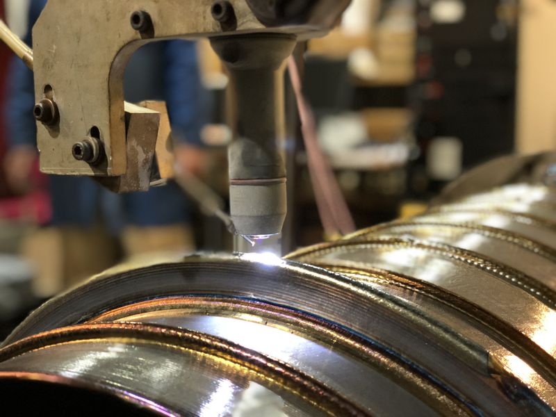 WAAM technology uses the welding arc as an energy source to melt a metal wire.(Source:  EWM)